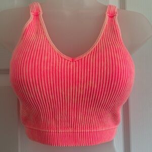 Zenana Soak Up The Rays Bralette Tank Fuchsia